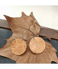 Earrings | Large Distressed Copper Disk